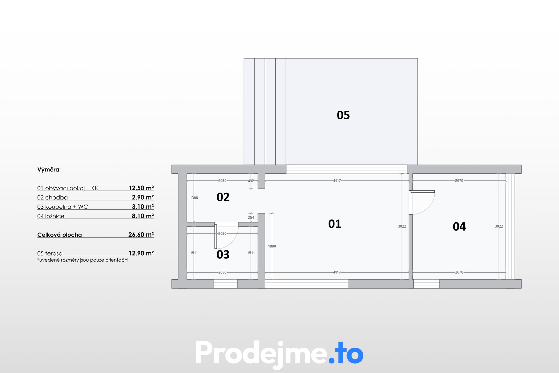 2D půdorys - Domeček